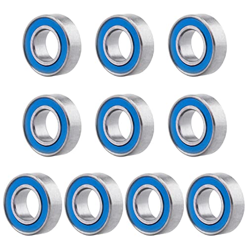 Professional RC Ball Bearings Double Rubber Sealed for Traxxas Arrma Axial Team Associated Losi Redcat Racing RC4WD Tamiya HPI (10-Pack) (6x12x4mm) - size: 6x12x4mm