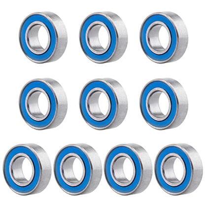 Professional RC Ball Bearings Double Rubber Sealed for Traxxas Arrma Axial Team Associated Losi Redcat Racing RC4WD Tamiya HPI (10-Pack) (6x12x4mm) - size: 6x12x4mm