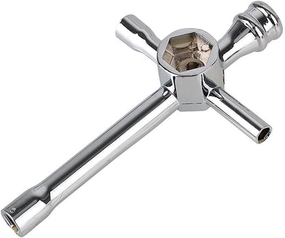 RC Multi-Function Wrench Turnbuckle Wrench with Cross Wrenches Sleeve 4mm 5mm 5.5mm 7mm/ 8mm 10mm 12mm 17mm Glow Plug Socket Hex Driver Hexagon Spanner for RC Auto Boat Drone Repair Tools