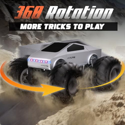 Remote Control Car, 1:16 RC Cars Scale All Terrain Electric Vehicle, LED Lights Toys Monster Trucks PCS, Brithday Gift for Boys Girls & Adults