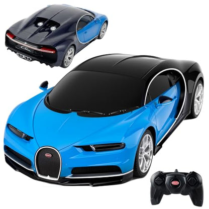 BEZGAR 1:24 Official Licensed Bugatti Chiron Remote Control Car | Official Bugatti Toy Car replica,2.4G stable signal,rubber racing tires,ideal toy for boys ages 4-7, 8-12 and adults - color: Bugatti-1:24 Bugatti Chiron