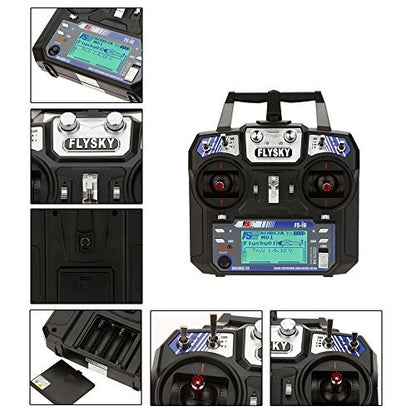 GoolRC Flysky FS-i6 AFHDS 2A 2.4GHz 6CH Radio System Transmitter for RC Helicopter Glider with FS-iA6 Receiver Mode 2