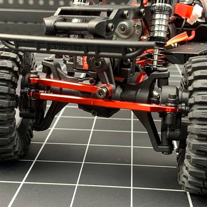 1/18th Aluminum Steering Links for Redcat Ascent-18 RC Crawler Car Upgrade - color: Black