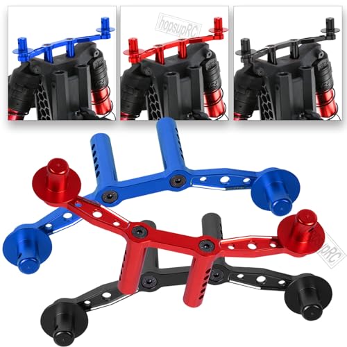Aluminum Front Rear Body Posts Mount Shell Column Fixing Bracket Upgrades Part for 1/8 Mojave 4X4 4S BLX RC Car,Alloy Body Post Set Hops Up,Replaces ARA320740 Blue - color: Blue/Body Post Set