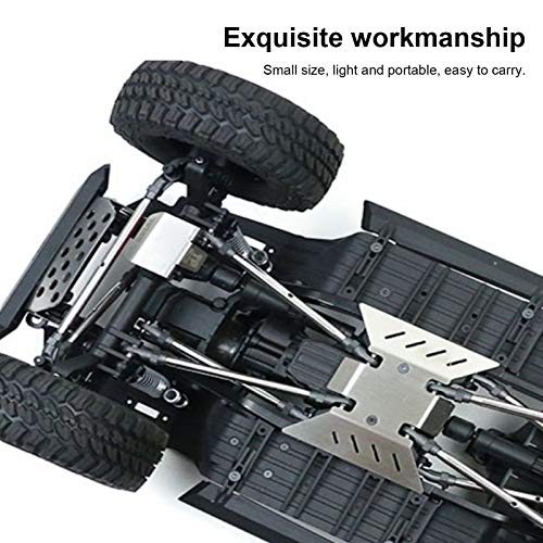 Stainless Steel Chassis Armor RC Skid Plate with 8mm Connector for AXIAL SCX10 III AXI03007 RC RC Crawler Car Upgrade