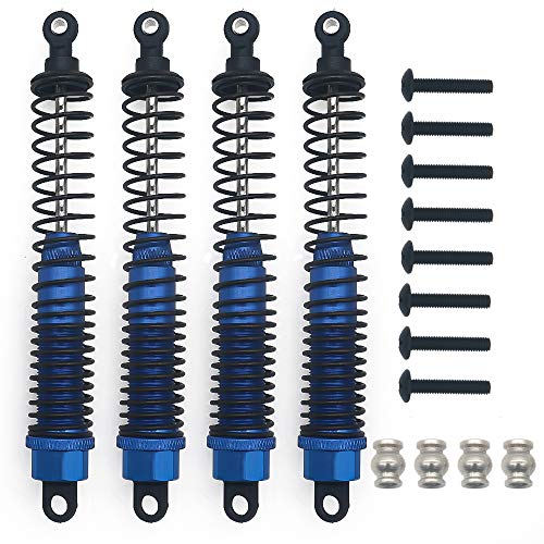 Shock Absorber Damper 130mm Oil Adjustable Alloy Aluminum for RC Car 1/10 Crawler Truck Upgraded Hop-Up Parts ECX VRX HPI HSP Traxxas Losi Axial Tamiya Redcat Himoto Losi(Dark Blue)