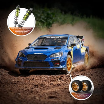 RIAARIO 1/10 RC Rally Car Roller Carbon Fiber, Blue, Ages 14+ - color: Roller