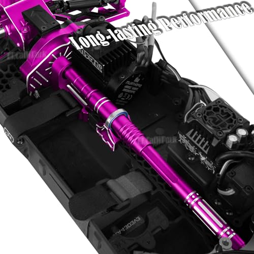 RC Upgrades Part for 1/10 Granite/Senton 3S & Mega550,Shock,A-Arm,Caster Block,Steering Blocks,Stub Axle Carriers,Links,Gearbox,Center Driveshaft Axles,Support,25T Spline,Steering,Pink - color: Pink - (Upgrades Part)