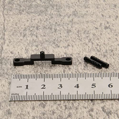 RCAWD SCX24 Front Body Post for Axial Upgrades, Body Mount Aluminum Parts for AXI00002 Black - color: Black