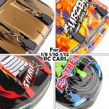 60 Pieces 1.2mm Universal RC Body Clips with Pull Tabs Car Clips RTR Clip Pins H165 Assembly Spare Parts for 1:8 1:10 1:12 Scale Redcat HPI Himoto HSP Exceed RC Car Parts Truck Buggy - color: 1.2mm