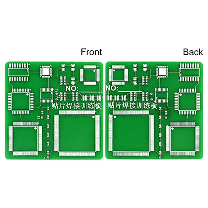 SMD Professional Chip Soldering Practice Kit,DIY SMT 7 Chips Soldering Practice Soldering Skill Training Board (1-7Chips) - style: 1-7Chips
