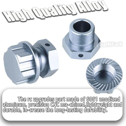 RC Upgrades Part for 1/5 KRATON 8S BLX/Outcast 8S BLX,Alloy Wheel Hex Hop Ups,Titanium