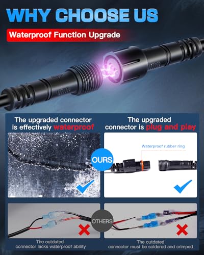12Inch LED Light Bar Spot Flood Combo with 16AWG Wiring Harness Kit | Triple Row LED OffRoad Driving Work Lights Bar Bright Waterproof for Je-ep Truck SUV UTV ATV UTE Tractor Golf Pickup Van Boat - size: LEDKITO 12In LED Light Bar with Switch