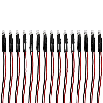15PCS HIRCQOO RC Car 3MM & 5MM Pre Wired Led Light Emitting Diodes 12V Mini Single Led Bulbs Compatible with Traxxas TRX-4 TRX-6 Axial SCX10 90046 1/10 RC Crawler Car Truck DIY Parts (3mm,Yellow) - size: 3mm,Yellow