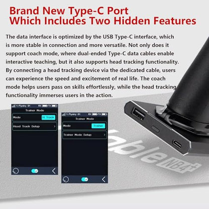 Flysky Noble NB4+ Radio Transmitter with FGr4S V2 Receiver | Flysky Transmitter With 2.4GHz 8CH 3.5" Color IPS Touch Screen Remote Controller for RC Car Boat