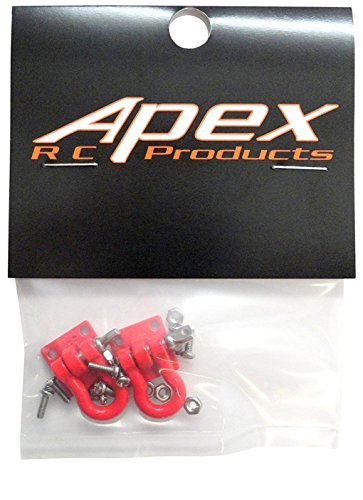 1/10 RC Rock Crawler Scale Red Winch Shackles - 2pcs 4051
