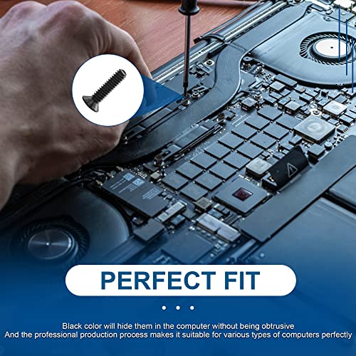 NINDEJIN Laptop Computer Screw Kit, M2 M2.5 M3 Countersunk Flat Head Phillips Mini Screws Set, Replacement Part Electronic Repair Accessories | Computer Replacement Screws, Repair Screws, Computer Notebook Screw, Carbon Steel, for Many Types of Computers,