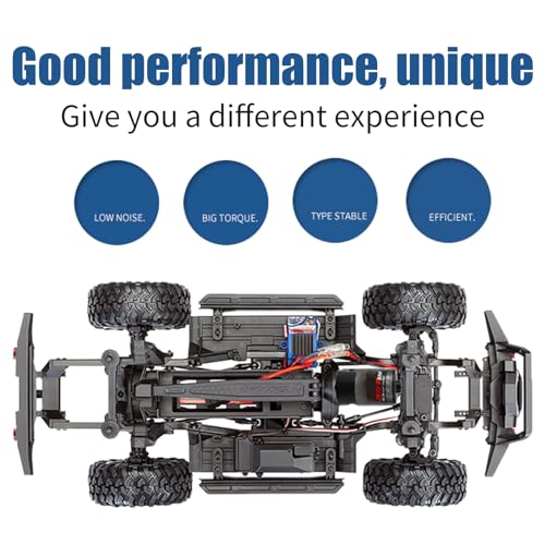 RC Motor, Low Noise Brushed 550 Motor 35T for Off Road Crawlers Hobbyists Enthusiasts