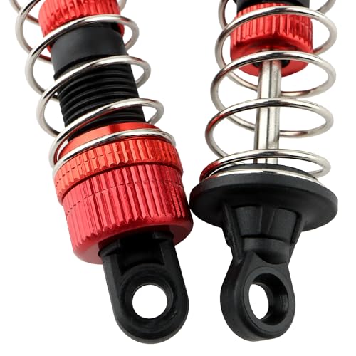 9200E RC Aluminum Shock Absorber PX9200-18 Accessories Spare Parts for 1:10 9201E 9203E 9206E 9200 Trucks 200E 210E RC Cars(Red) - color: 2 Pcs Red