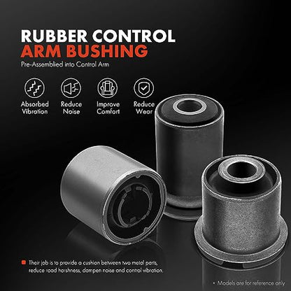 A-Premium 2 x Rear Upper Control Arm, with Ball Joint and Bushing, Compatible with Nissan Murano 2009 2010 2011 2012 2013 2014 | Compatible with Nissan Murano 2009 2010 2011 2012 2013 2014, Pack of 2, Fix Clunking Noise - style: Rear Driver and Passenger