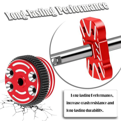 RC Differential Locker Spool Diff Case Mounts & Differential Case Upgrades Part for 1/10 Slash 2WD VXL/Stampede 2WD VXL XL-5/Rustler 2WD VXL XL-5/Bandit 2WD VXL,Red - color: Red - (Upgrades Part)