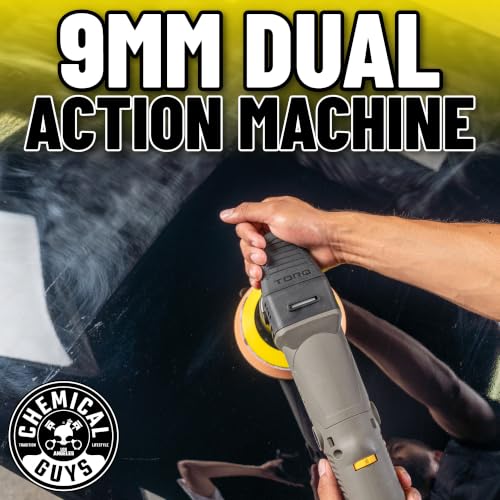 Chemical Guys, TORQX Dual Action Polisher Detailing Kit with Bag, 13-Piece | TORQX dual-action polisher with cutting, polishing and finishing pads in a range bag for paint correction - size: 14 ITEM KIT