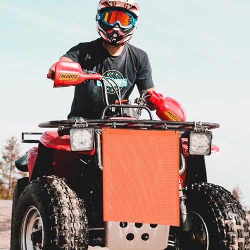UTV ATV Mesh Trash Bag, PVC Mesh Organizer, UTV Trash Bag - Compatible with Polaris RZR, Can-Am, CFmoto, Yamaha, Honda, Golf Carts Ect - color: orange