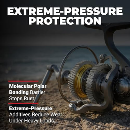 ReelX Fishing Reel Lubricant, Extreme-Pressure Anti-Corrosion Oil for Bearings, Spinning, Baitcasting, Spincast, Fly, Trolling & Electric Reels, Smooth Casting Saltwater Freshwater Protection, 1 oz