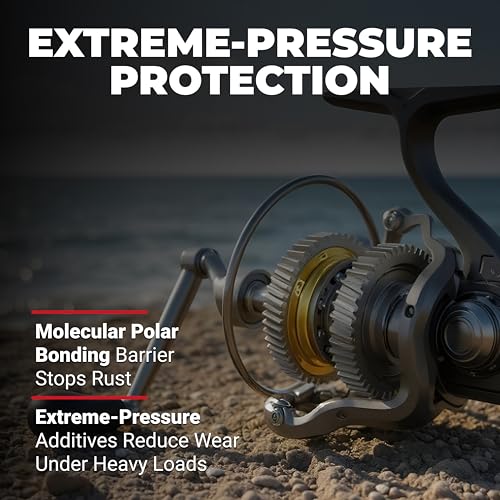 ReelX Fishing Reel Lubricant, Extreme-Pressure Anti-Corrosion Oil for Bearings, Spinning, Baitcasting, Spincast, Fly, Trolling & Electric Reels, Smooth Casting Saltwater Freshwater Protection, 1 oz
