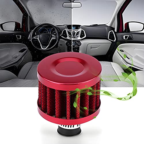 BESULEN Air Intake Filter Breather, 0.47 inch Universal Cold Air Filter, 12mm Car Turbo Vent Air Intake Filter Cleaner, Crankcase Breather Compatible with Car and Motorcycle Engine Parts (Blue) - style: Blue