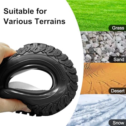 LRFHL 2.2 Crawler Tires for 1/10 Axial SCX10 D90 Traxxas TRX4, Black, 4PCS | 120mm * 47mm, RC Rock Crawler Tires with Foam Insert, Soft Rubber High Grip Sticky Tires - color: Black