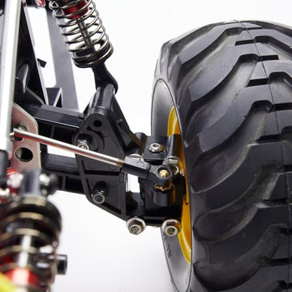 1/10 Knuckle Arm Set Upgrade for Blackfoot Monster Beetle RC Cars | Fits Blackfoot / Monster Beetle / Frog +More - Aluminum Upgrade - Replacement Parts - Black