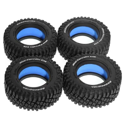 REDSPIDER 1.9'' Crawler Tires OD 89MM/3.54'' (4PCS) Dual Stage Closed Cell Inner Car Crawler Tire Foams for 1/12 RC Crawler MJX H12Y+ MN-128 (Tire)