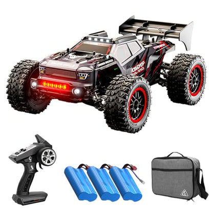 MAX 50mph Fast RC Cars for Adults with Carrying Bag, 1/16 Brushless Motor High Speed Remote Control Car, 4WD Drift Off Road RC Truck with 3 Lipo Batteries - color: 50mph, 1/16, Sg316max