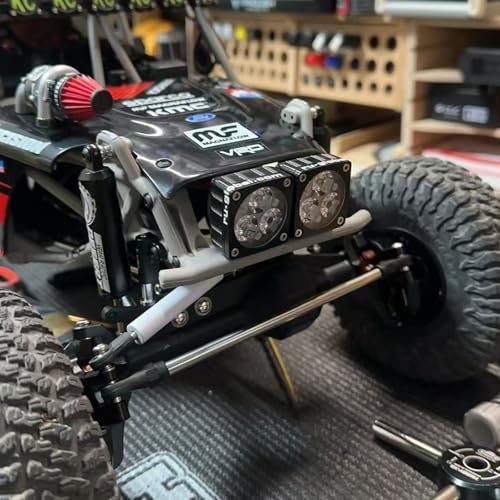 Aluminum CP43 Offset Portal Axles with BTA Servo Mount, Front Rear Black | With S2 Steel Shaft, 7.19:1 Gear Ratio, 195mm Pin to Pin Width, Fits 1/10 Comp Rigs H10 Capra SCX10 III - color: Black Set