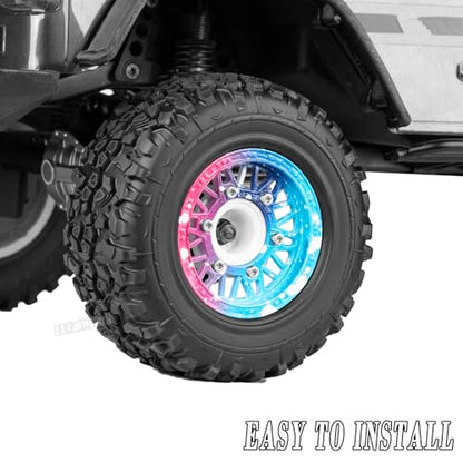 12mm/14mm/17mm Hex RC Truck Tires for Slash 2WD 4×4,Arrm a Senton,Axia1,Rc 4wd,Red cat,RC Short Course Truck Wheels and Tires,Colour - color: Colour - (12mm/14mm/17mm Hex)