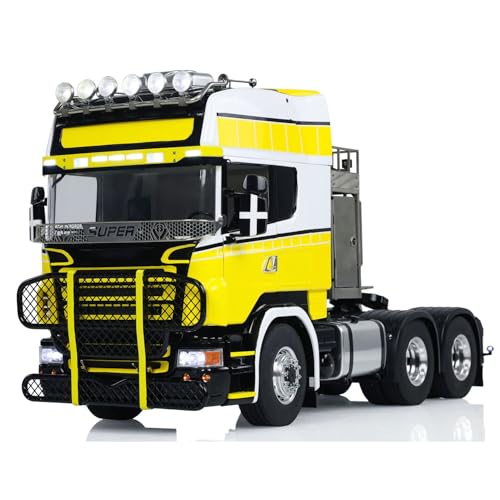 1/14 6x6 RC Tractor Truck Metal Chassis G-6181 Equipment Rack Cars Model Light Sound System Motor Servo ESC Hobby Grade Model for Adult(RTR-Edition)