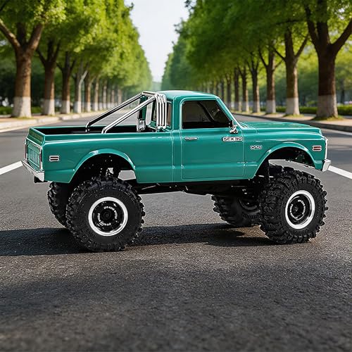 0.7” Wheel & Crawler Terrain Tire Set for 1/30 RC Crawler, -1.00mm Offset, Axial SCX30 & Redcat Ascent-32, CNC Aluminum Rims, 5mm Hex, Shims Screwdriver Included, Pre-Assembled, 4 pcs, Brown - color: Brown-1, size: Rock-trail-clean-out