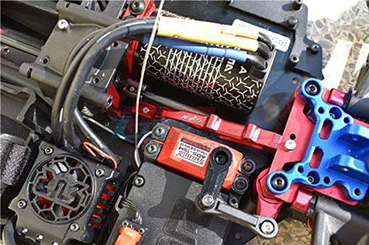 GPM Limitless/Infraction Upgrade Parts Aluminum Front + Rear Chassis Brace - 2Pc Set Red