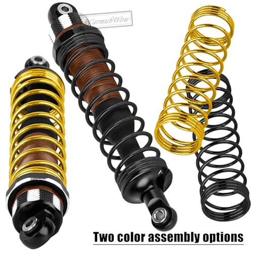 RC Shock Absorber Upgrades Part for 1/10 Jato 4X4 Brushless,Jato 4X4 VXL,Alloy Aluminium Shocks Front Rear,Replace #7462,Bronze - color: Bronze(4pcs)