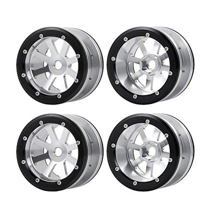 4PCS 1/10 RC Alloy 2.2'' Beadlock Wheel Rim For Axial Wraith RR10 SCX10 II TRX4
