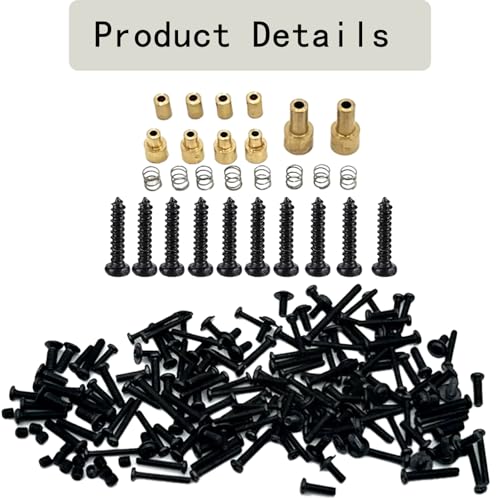 210PCS Screw Box Kit,MN82 Screw Set Spare Metal Screws Repair Tools for 1/12 MN82 LC79 Rc Car Screw Box Kit Replacement Upgrade