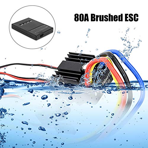 Brushed ESC, Convenient 1/10 ESC Program Card Easy to Installation Waterproof for Car Model(Default)