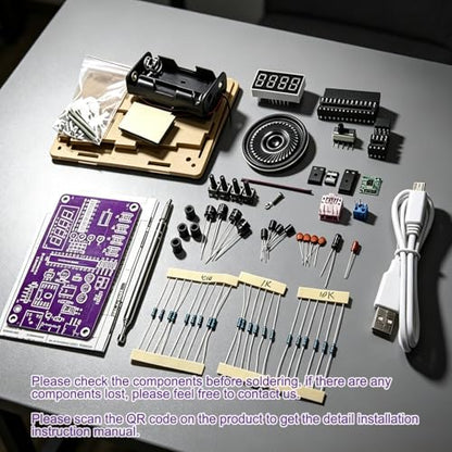 FM Radio Kit Soldering Practice Kit DIY Electronic Kits 87-108MHz FM Radio DIY Kit Digital DIY Soldering Project Kit ISolderStore