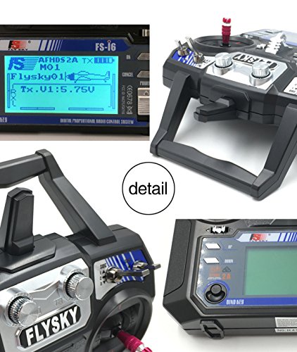 FLYSKY FS-i6 6CH 2.4GHz Radio System RC Transmitter Controller w/FS-iA6 Receiver for RC Helicopter Plane Quadcopter Glide (Mode_2)