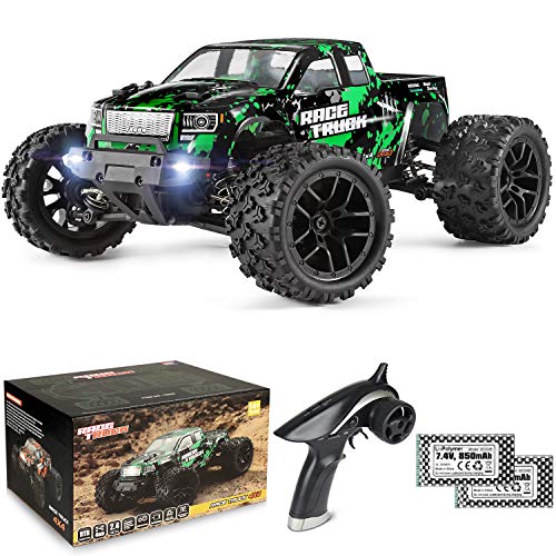 HAIBOXING 1/18 Scale RC Monster Truck 18859, Hobby Grade 4X4 Off-Road Truck Max Speed 36km/h, RC Cars for Adults and Kids Play Simultaneously Without Signal Interference, Two Batties for Each RC Car