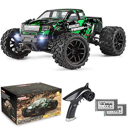 HAIBOXING 1/18 Scale RC Monster Truck 18859, Hobby Grade 4X4 Off-Road Truck Max Speed 36km/h, RC Cars for Adults and Kids Play Simultaneously Without Signal Interference, Two Batties for Each RC Car