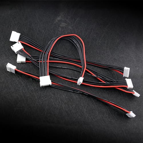 5PCS JST-XH 5S Balance Extension Cable Lipo Charger Extension Cable Lead Wire 20CM JST Balance Leads for LiPo Battery Balance Charging 22AWG Silicone Wire