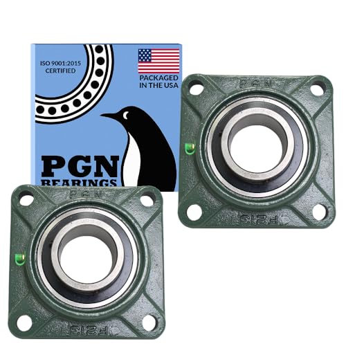 PGN UCF213-40 (2 Pack) Square Flange Bearing 2-1/2" Bore - size: 2, style: UCF213-40