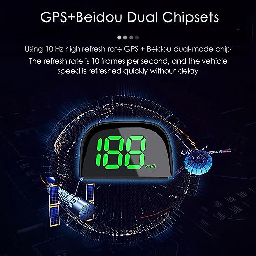 GoolRC Digital GPS Speedometer for Car, Kilometers/Miles Car Global Position System Speedometer Digital Display Speed Car HeadUp Display